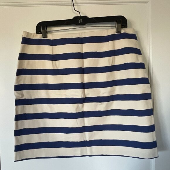 Boden Striped Skirt w/ Floral Design (size US 12R) - EUC - Picture 2 of 4